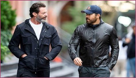 Hugh Jackman and Ryan Reynolds spotted out walking together in NYC